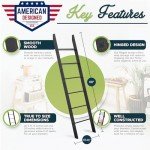 6-Tier Rustic Blanket Ladder - Black