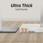 2-Tier Standing Towel Rack with Marble Base