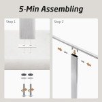 2-Tier Standing Towel Rack with Marble Base