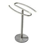 Brushed Nickel Free-Standing Hand Towel Holder