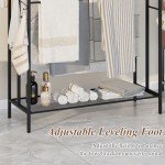 3-Tier Freestanding Towel Rack with Hooks