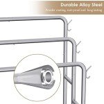 40" Free Standing Towel Rack with Baskets and Hooks