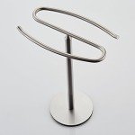Brushed Nickel Free-Standing Hand Towel Holder