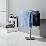 Brushed Nickel Free-Standing Hand Towel Holder