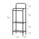 48" Tall Free Standing Towel and Blanket Rack