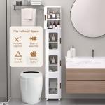 VECELO Slim 4-Tier Storage Cabinet on Wheels