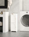 Corner Bathroom Storage Cabinet with Adjustable Shelf