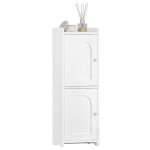 Corner Bathroom Storage Cabinet with Adjustable Shelf