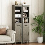 Seeday Tall Bathroom Storage Cabinet with Drawer