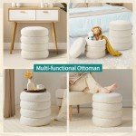 Busaurus Round Storage Ottoman - Modern Foot Stool