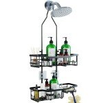 Joqixon Extended Shower Organizer with Hooks