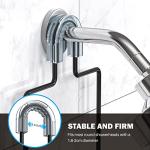 Matte Black Hanging Shower Caddy with Hooks