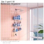 Adjustable Shower Caddy Organizer with Extra Storage