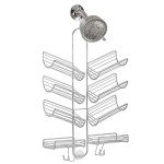 Verona Collection Steel Hanging Shower Caddy - Silver