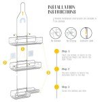 Adjustable Shower Caddy Organizer with Extra Storage