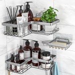 3-Pack Corner Shower Caddy with Hooks