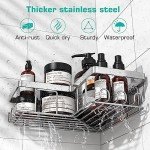 3-Pack Corner Shower Caddy with Hooks