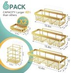 Heavy-Duty Wall-Mounted Shower Caddy 6-Pack