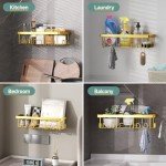 Heavy-Duty Wall-Mounted Shower Caddy 6-Pack