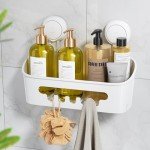 Suction Cup Shower Caddy - Removable Bathroom Organizer