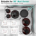 3-Pack Corner Shower Caddy with Hooks
