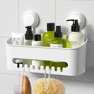LUXEAR No-Drill Suction Cup Shower Caddy