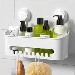 LUXEAR No-Drill Suction Cup Shower Caddy