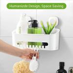 LUXEAR No-Drill Suction Cup Shower Caddy