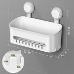 LUXEAR No-Drill Suction Cup Shower Caddy