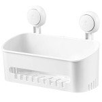LUXEAR No-Drill Suction Cup Shower Caddy