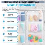 9-Pocket Shower Curtain Organizer for Home Essentials