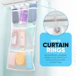 9-Pocket Shower Curtain Organizer for Home Essentials