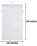 Multifunctional Hanging Bath Toy Organizer - White