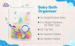 Mesh Bath Toy Storage Organizer with Suction Cups