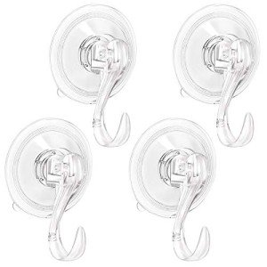 4-Pack Heavy Duty Wreath Hangers with Suction Cups