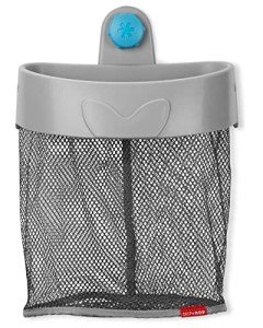 Moby Hanging Bath Toy Organizer in Grey