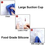 4-Pack Heavy Duty Wreath Hangers with Suction Cups