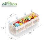 3-Compartment Bath Toy Organizer with Easy Access