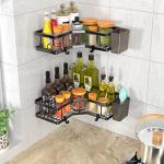2 Pack Corner Shower Caddy with Adhesive Hooks