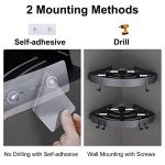 Adhesive Corner Shower Caddy Organizer with Hooks - 2 Pack