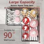 Youvip Adhesive Wall-Mounted Shower Caddy Set - Black