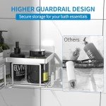 Wall-Mounted Corner Shower Caddy with Soap Holder