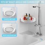 Adhesive Corner Shower Caddy - Large Capacity Organizer