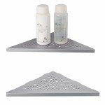 Brushed Nickel Corner Shower Shelf – 2 Pack