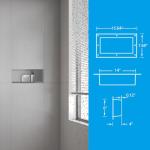 Shower Niche Footrest and Soap Holder Insert