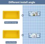 Shower Niche Footrest and Soap Holder Insert