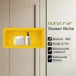 Shower Niche Footrest and Soap Holder Insert