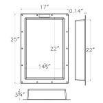 Waterproof Recessed Shower Shelf for Toiletries