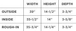 Bathroom Recessed Shower Shampoo Shelf - 14" x 36