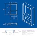 Modern Wide Shower Niche with Built-in Shelf